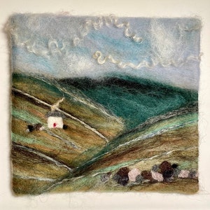 Felted framed art