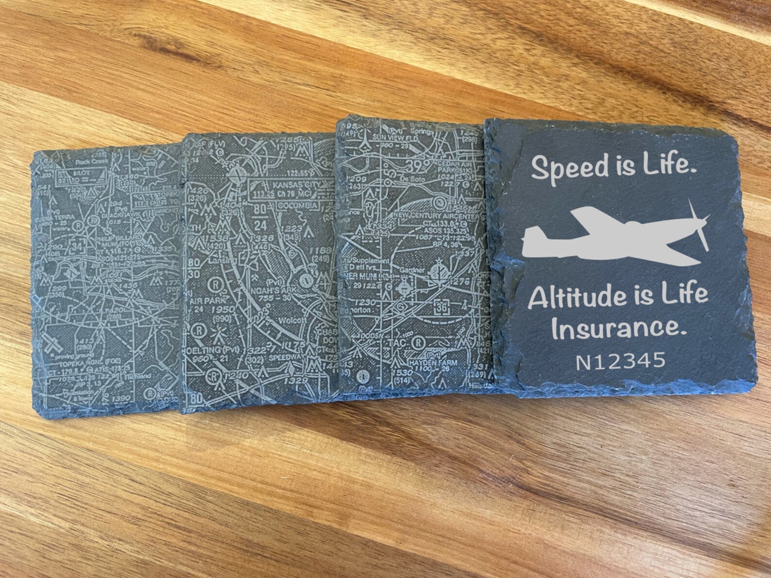 Aviation Coaster set of Four Pilot Coaster Pilot Gifts Etsy