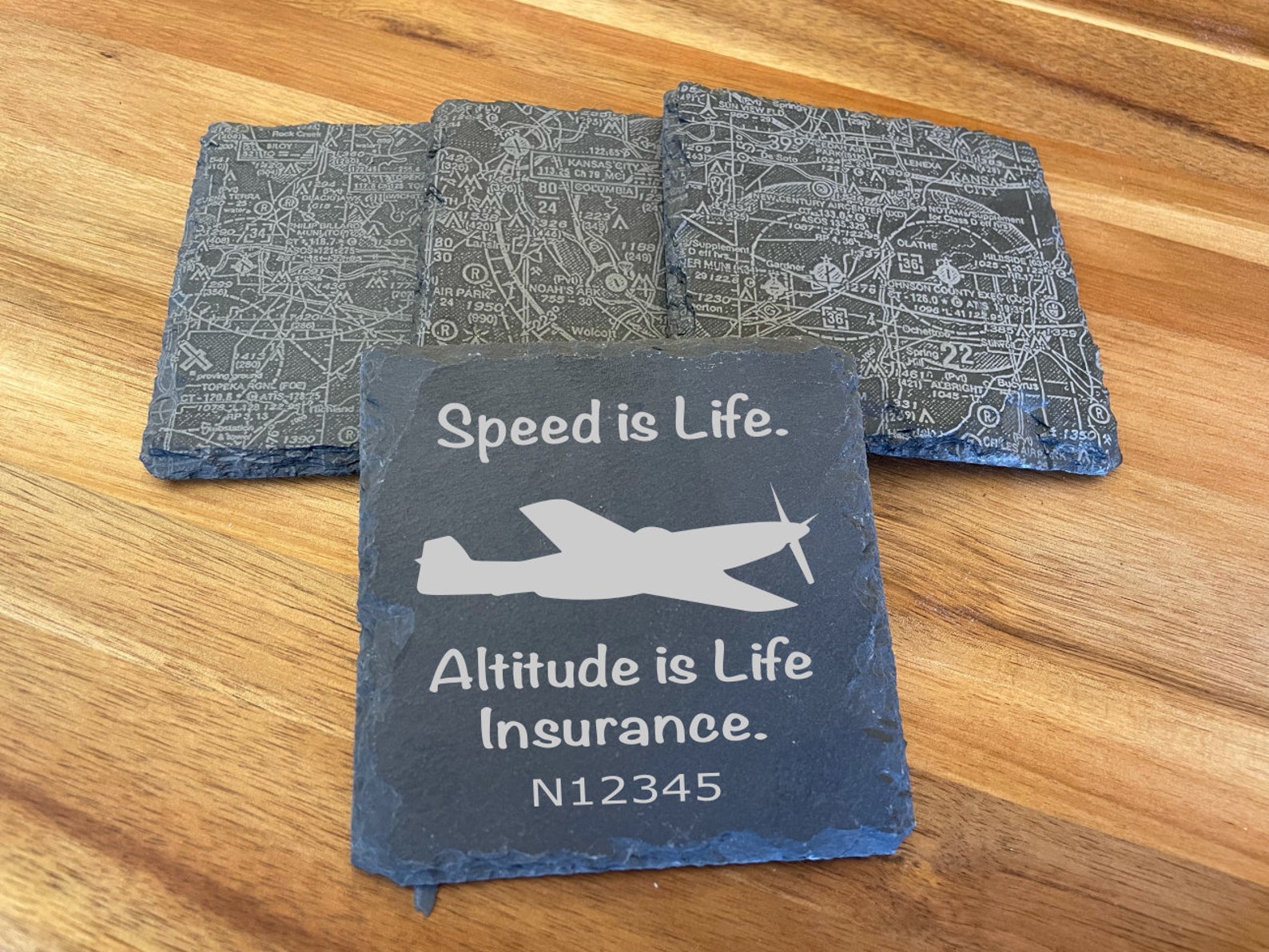 Aviation Coaster set of Four Pilot Coaster Pilot Gifts Etsy