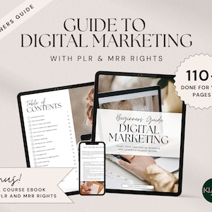Unlock Profits: Digital Marketing Master Resell Rights eBook for Etsy Entrepreneurs