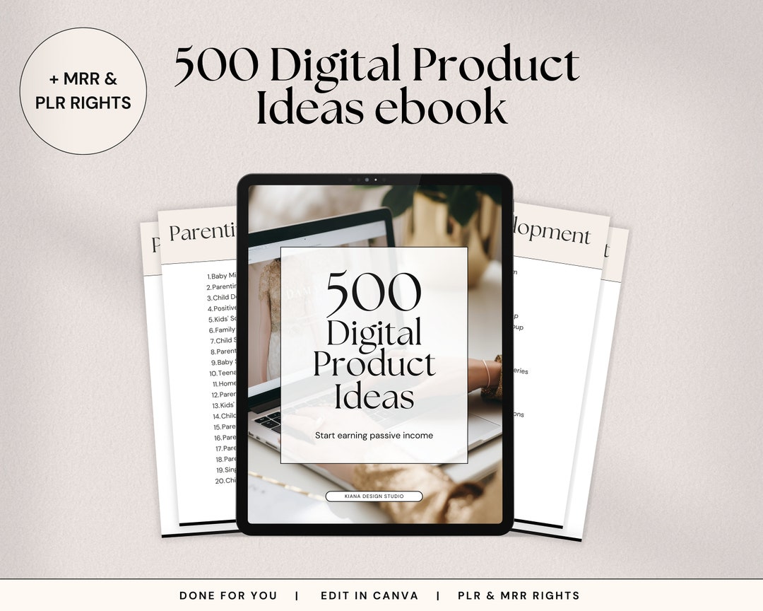 500 Digital Product Ideas With Master Resell Rights | Sell on Etsy ...