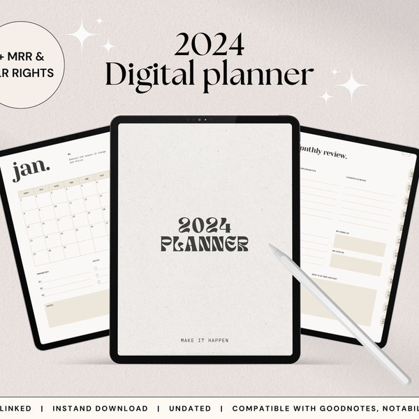 plr planner with master resell rights, MRR Digital Planner, plr Journal, plr Digital Product, mrr