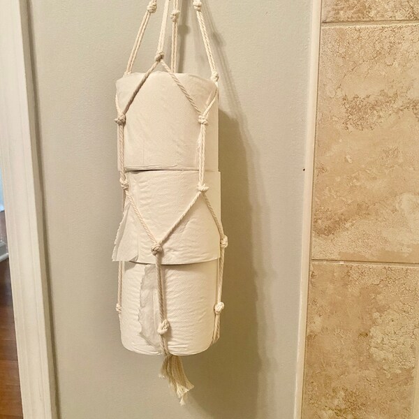 Macrame Toilet Paper Holder