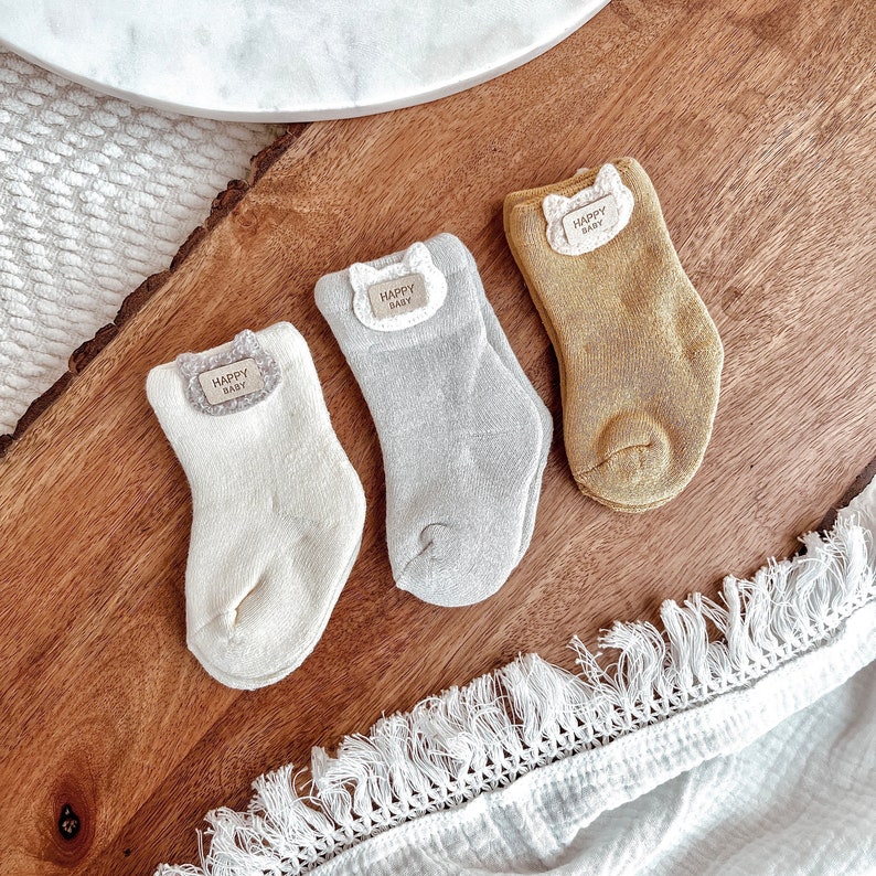 Baby Socks, Newborn Socks, Baby Socks Pack, Unisex Baby Socks, Baby Animal Socks KITTY