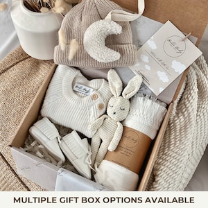 Coffret cadeau bébé garçon/fille, cadeau personnalisé, coffret cadeau bébé neutre sexiste, coffret cadeau baby shower, cadeau nouveau-né, cadeau de bienvenue pour bébé