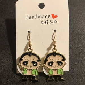 Jason Vorhees Metal Earrings