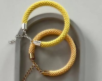 Collana girocollo con perline - Fatto a mano - Bracciale - Perline - Gioielli vistosi - Minimal - Collana girocollo con perline