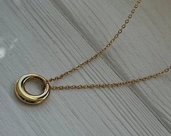 Circle Necklace -Sale Gold Chain - Jewerly - Stainless steel - Gift - Sale Necklace