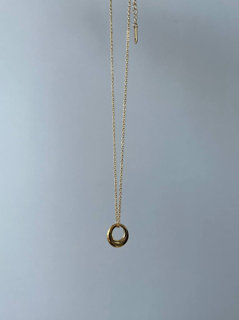 Circle Necklace Sale Gold Chain Jewerly Stainless steel Gift Sale Necklace image 2