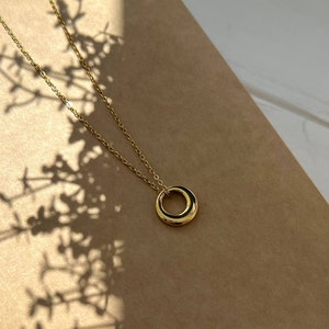 Circle Necklace Sale Gold Chain Jewerly Stainless steel Gift Sale Necklace image 4