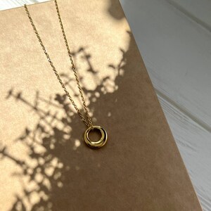 Circle Necklace Sale Gold Chain Jewerly Stainless steel Gift Sale Necklace image 3