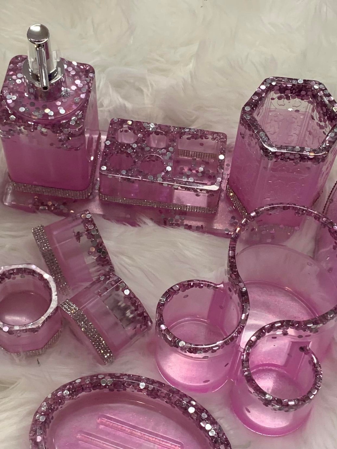 Luxury Bathroom Vanity Set (light Pink) - Etsy
