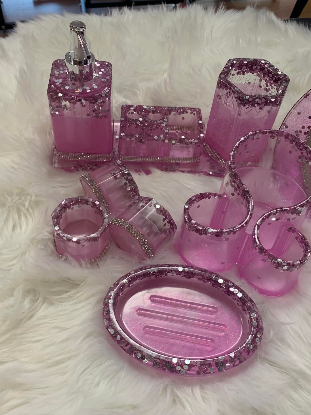 Luxury Bathroom Vanity Set (light Pink) - Etsy