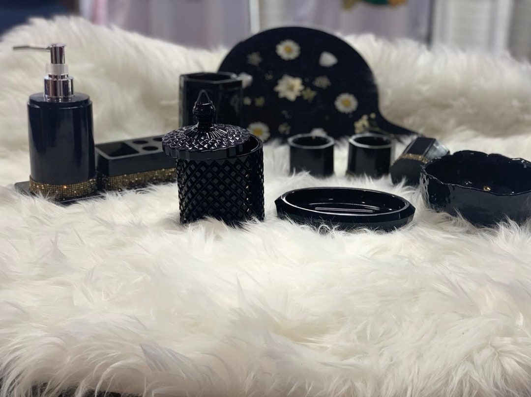 Luxury Bathroom Accessory Set Etsy