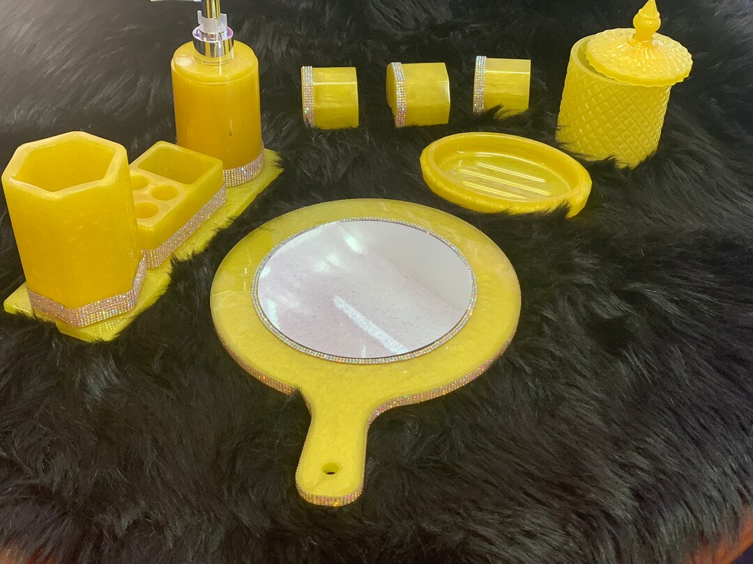 Luxury Bathroom Accessory Set Etsy