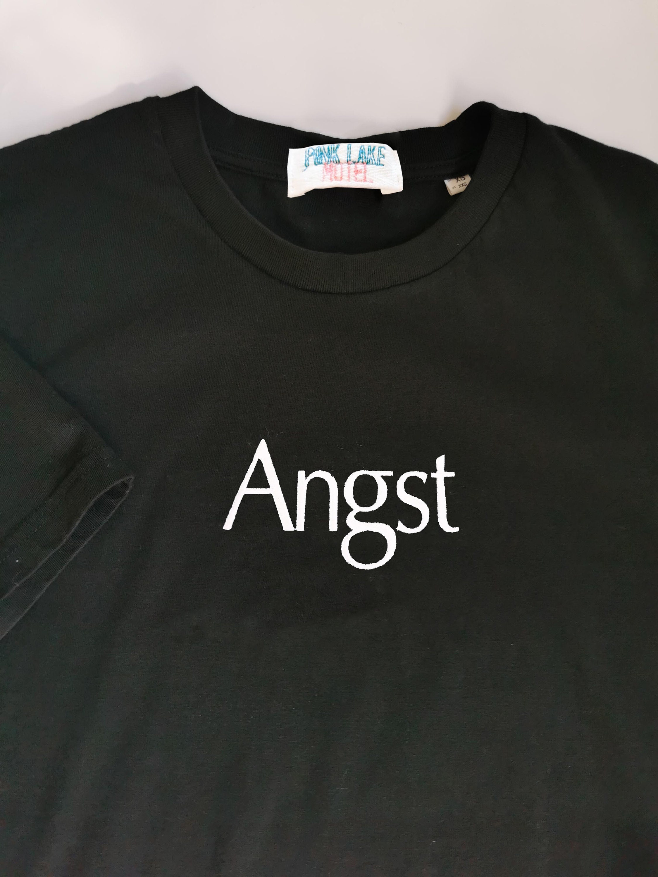 Angst Embroidered T-shirt Organic Shirt 