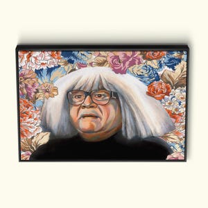 Tela de Frank Danny DeVito, Arte de parede de Ango Gobloggian, Arte de It&#39;s Always Sunny In Philadelphia, Pôster de impressão de alta qualidade, Decoração de parede floral