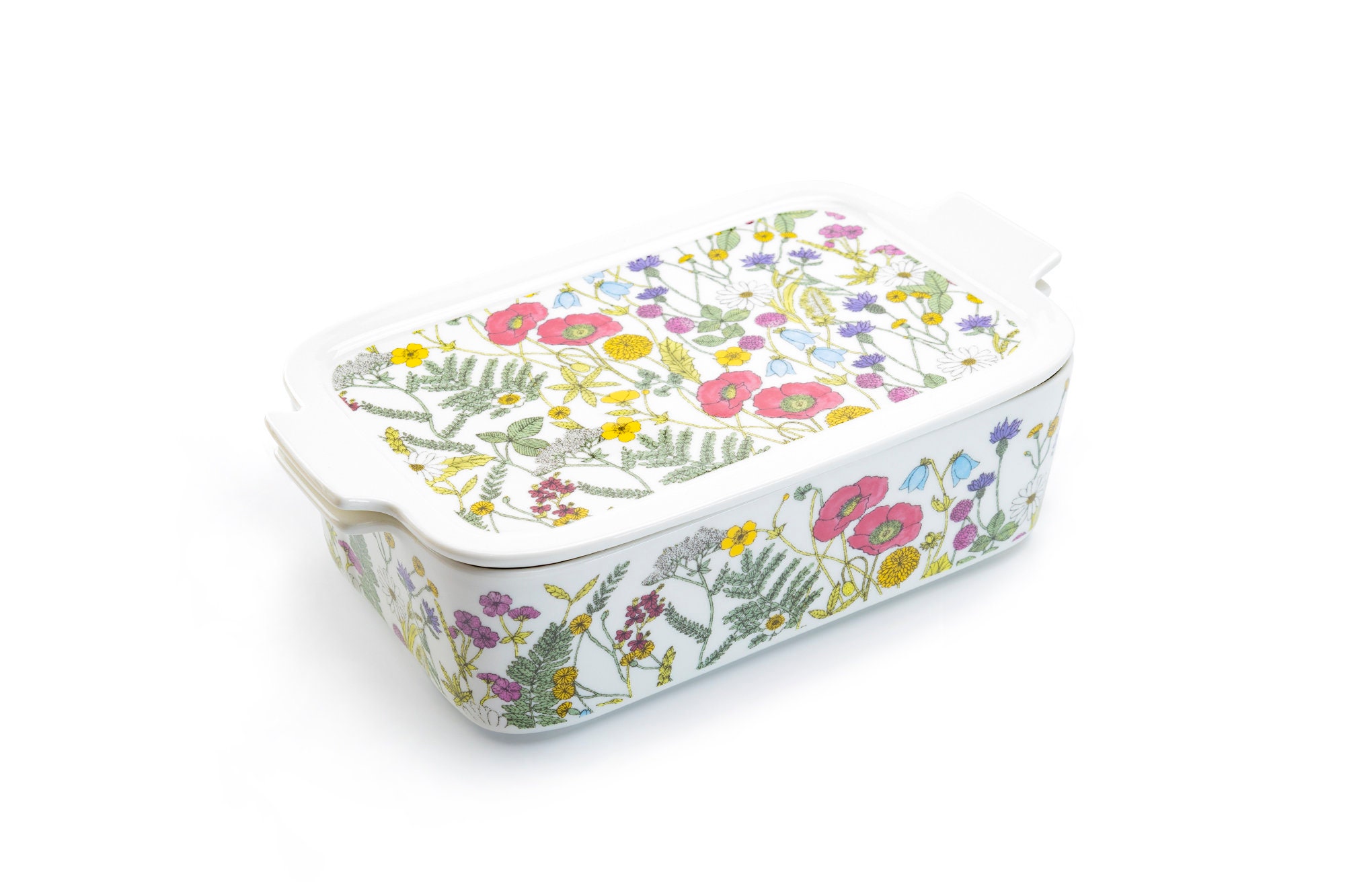 New Grace Pantry Floral Porcelain Microwavable Storage Bowls with