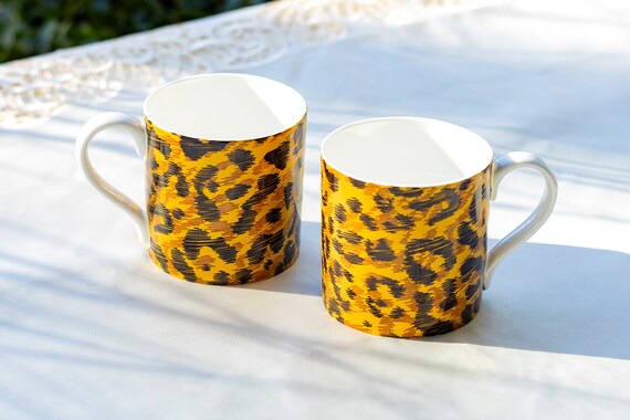 Jaguar Print Brown Jungle Cat Fine Bone China Mug Gracie Bone China Jaguar Print Brown Jungle Cat Fine Bone China Mug Gracie Bone China