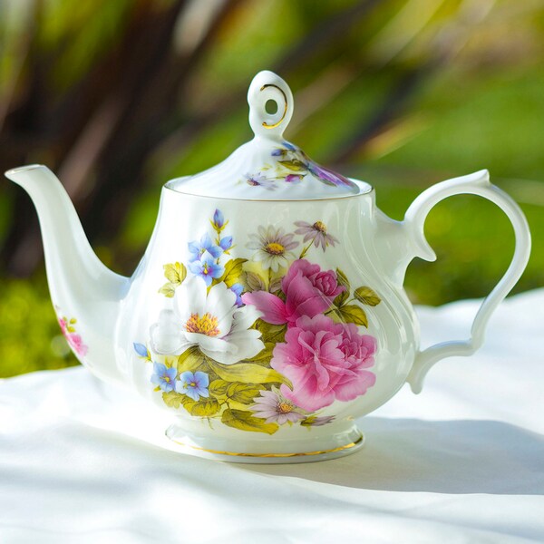 Bone China Teapot Etsy