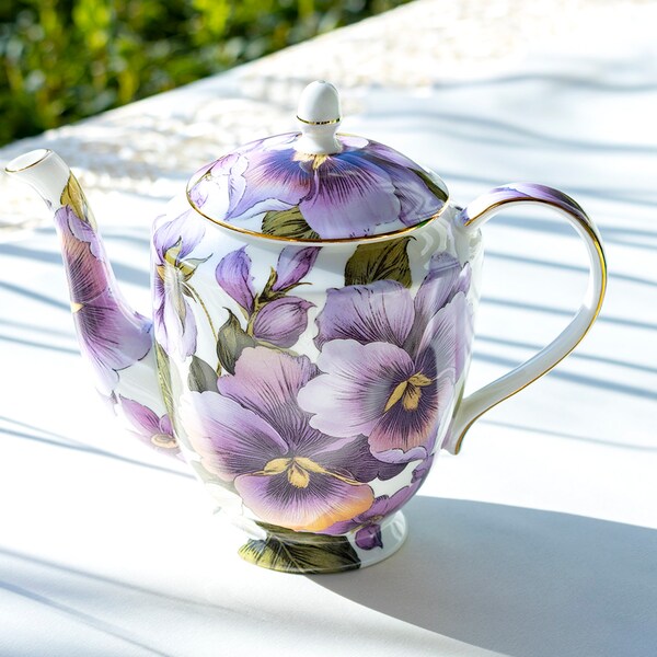 Purple Teapot Etsy