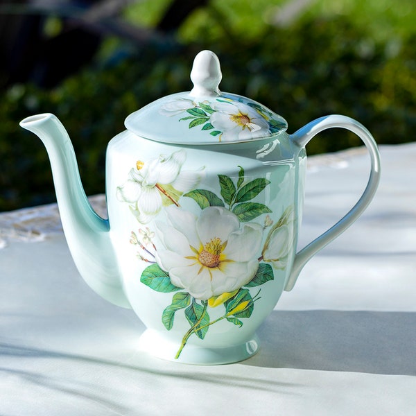 Bone China Teapot Etsy