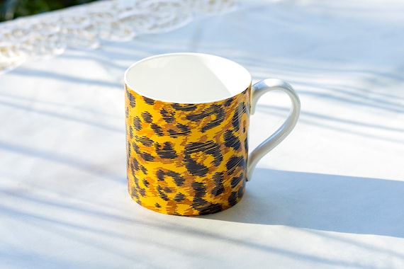 Jaguar Print Brown Jungle Cat Fine Bone China Mug Gracie Bone China Jaguar Print Brown Jungle Cat Fine Bone China Mug Gracie Bone China