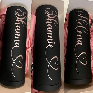 Personalized Tumbler with Straw, Bridesmaid Gift, Custom Tumbler, Skinny Tumbler, Bridesmaid Proposal, Birthday Gift,