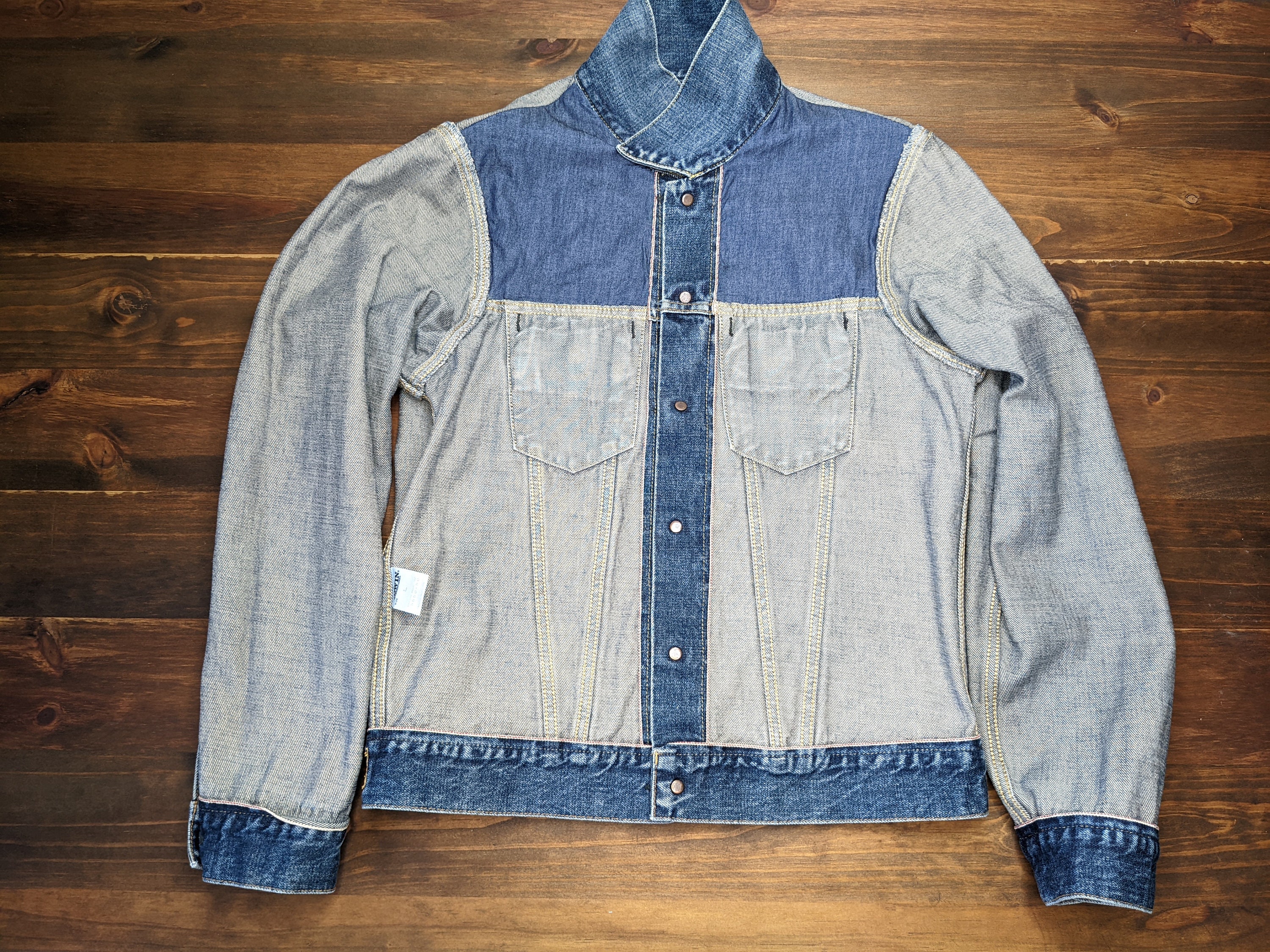 Edwin Selvedge Denim Jacket Custom Sashiko BWM#12 - Etsy