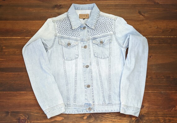 Edwin Denim Jacket Custom Sashiko - Etsy