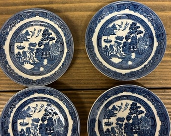 Blue Willow Saucer Plates