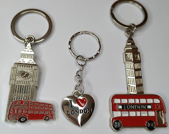 Big Ben London Bus I Love London Keyrings keychains