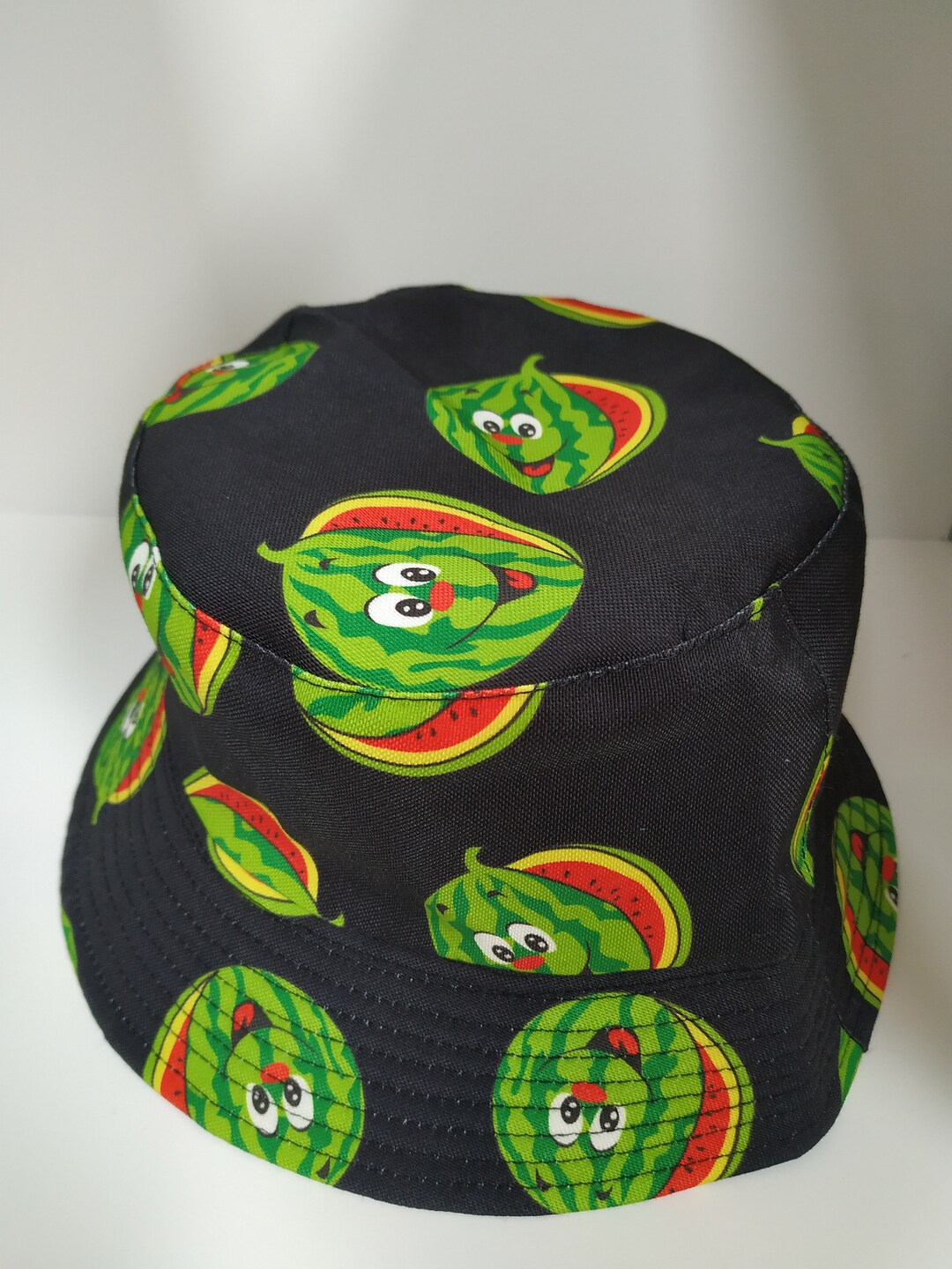 Watermelon Bucket Hat Reversible Reversible Casual Hat Unisex Etsy