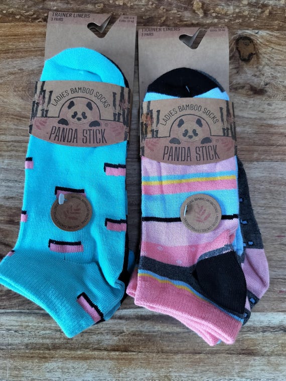 Ladies Bamboo Sports Trainer Socks No Show Pairs Size 4-8 UK