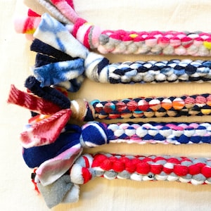 Durable Handmade Fleece Dog Toy // Dog Tug Toy // Fleece Dog Toy // Puppy