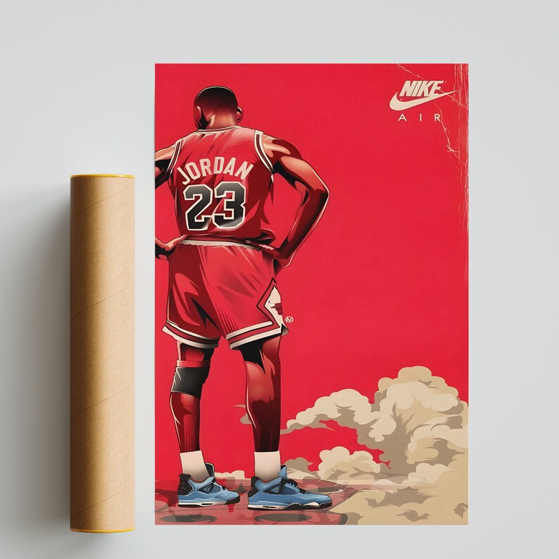 Michael Jordan Poster Michael Jordan Wall Art Michael Jordan Etsy