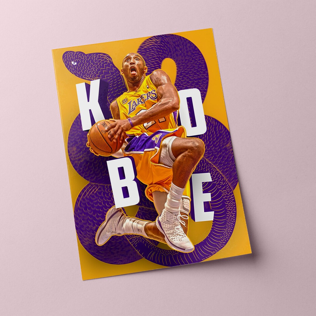 Kobe Bryant Poster Kobe Bryant Wall Art Kobe Bryant Print Etsy
