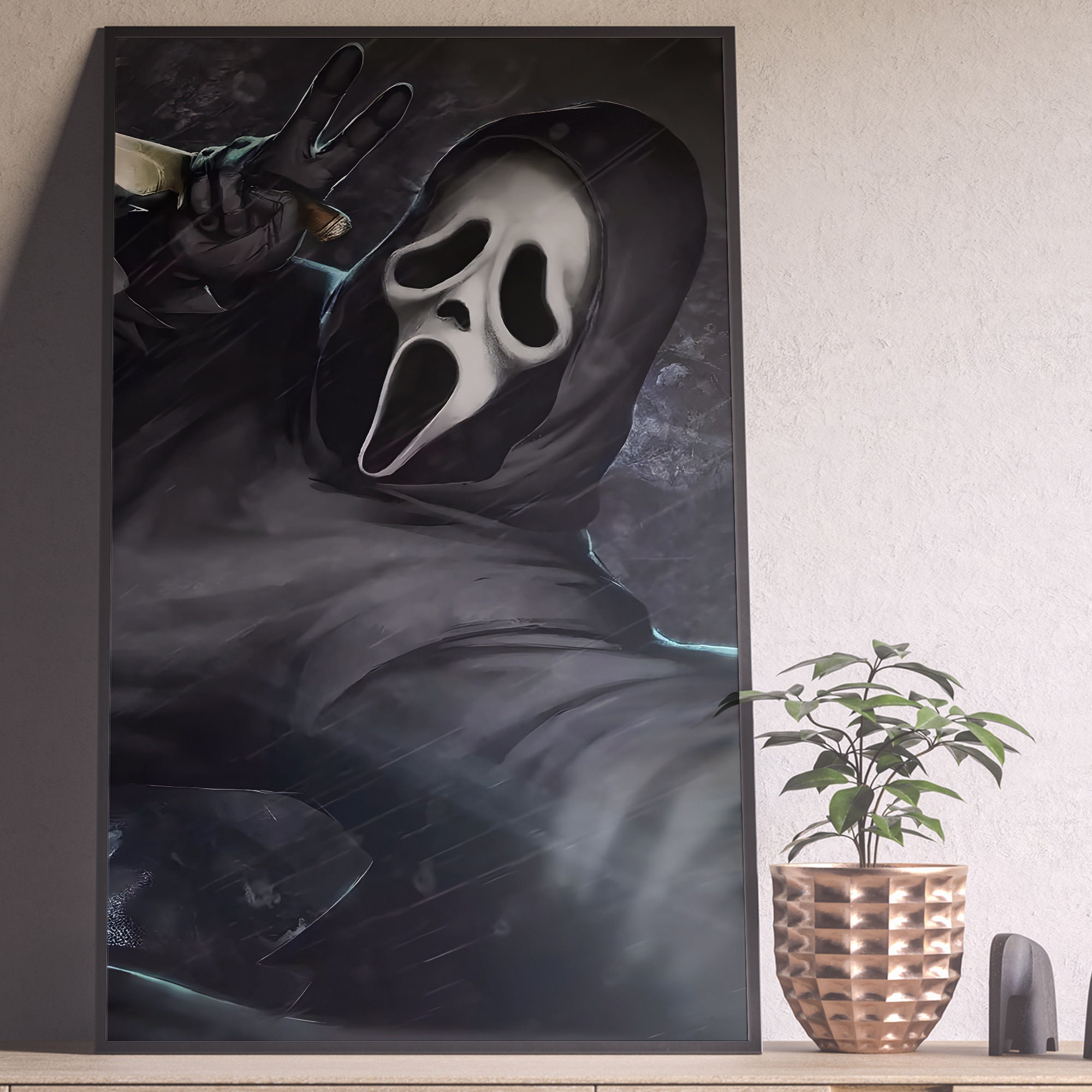 Scream Movie Bathroom Art Ghostface Halloween Horror Etsy