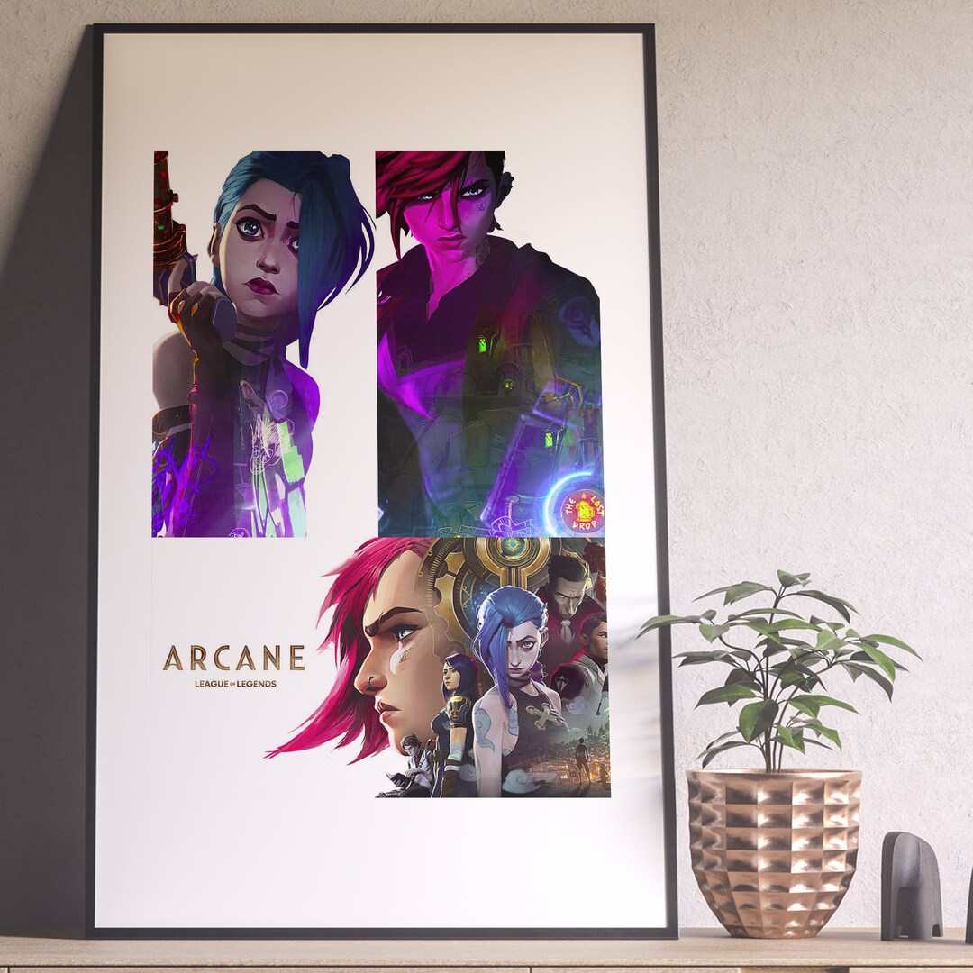 Buy Jinx Poster Jinx Wall Art Jinx Print Arcane Poster Arcane Art