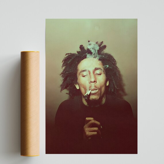 Large Bob Marley Poster 23.5x34 – Reggae Music Legend Art Print