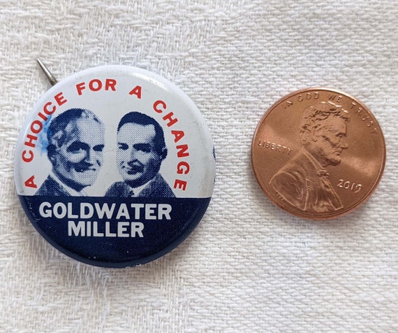 1964 Goldwater-Miller Presidential Campaign Pinba… - image 2