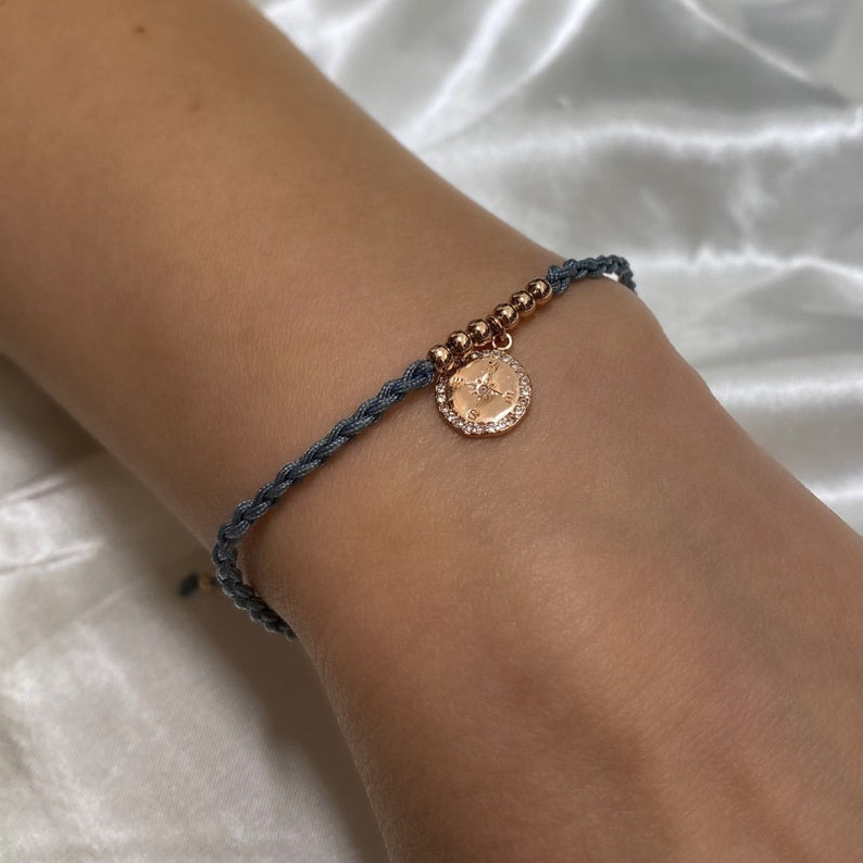 Compass Friendship Bracelet by Infinity & Co / Rose Gold Etsy UK