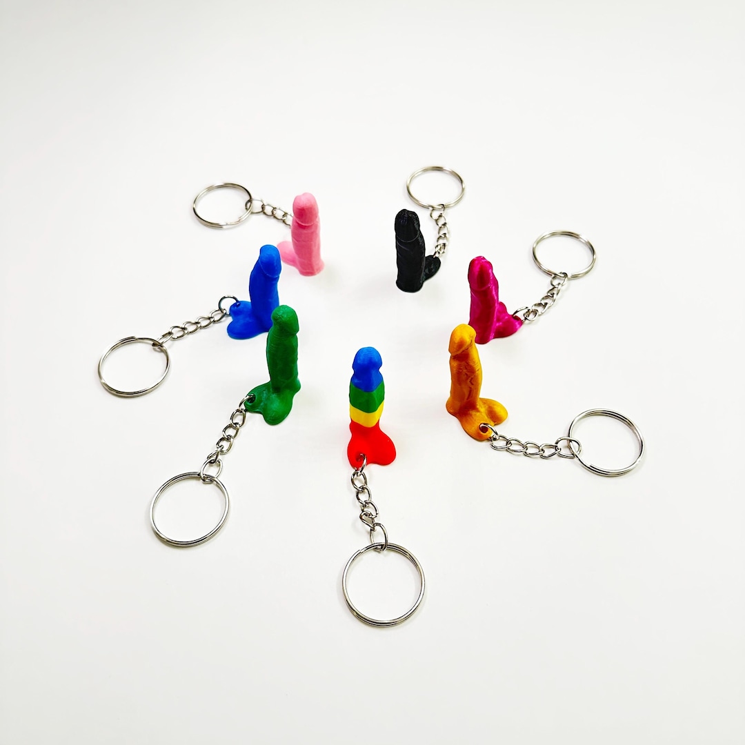 Phallic Keychains Penis Keychain Bachelorette Party Keyring Gift - Etsy