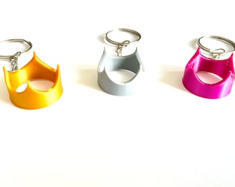 Crown Keychain - 3D Printed Perfect Gift for Him or Her King Queen