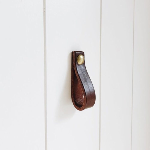 Leather handle | Chestnut