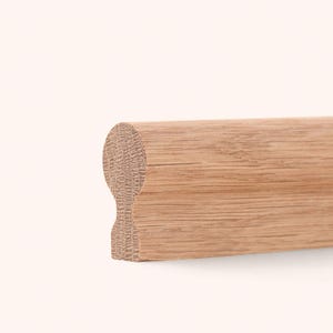 XL Oak Wooden Handle 1000mm - Stick Round | Long Minimalist Natural Wood Drawer Pull | Wardrobe Cabinet Handles | Atelier Bast