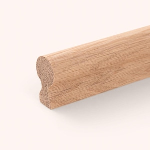Uchwyt z drewna dębowego 50-250 mm – okrągły | Minimalistyczny uchwyt do szuflad z naturalnego drewna | Uchwyty do szafek kuchennych | Atelier Bast