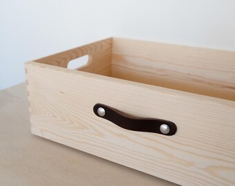 Mango de cuero | Marrón oscuro