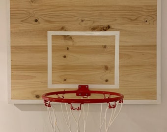 Wood basketball board