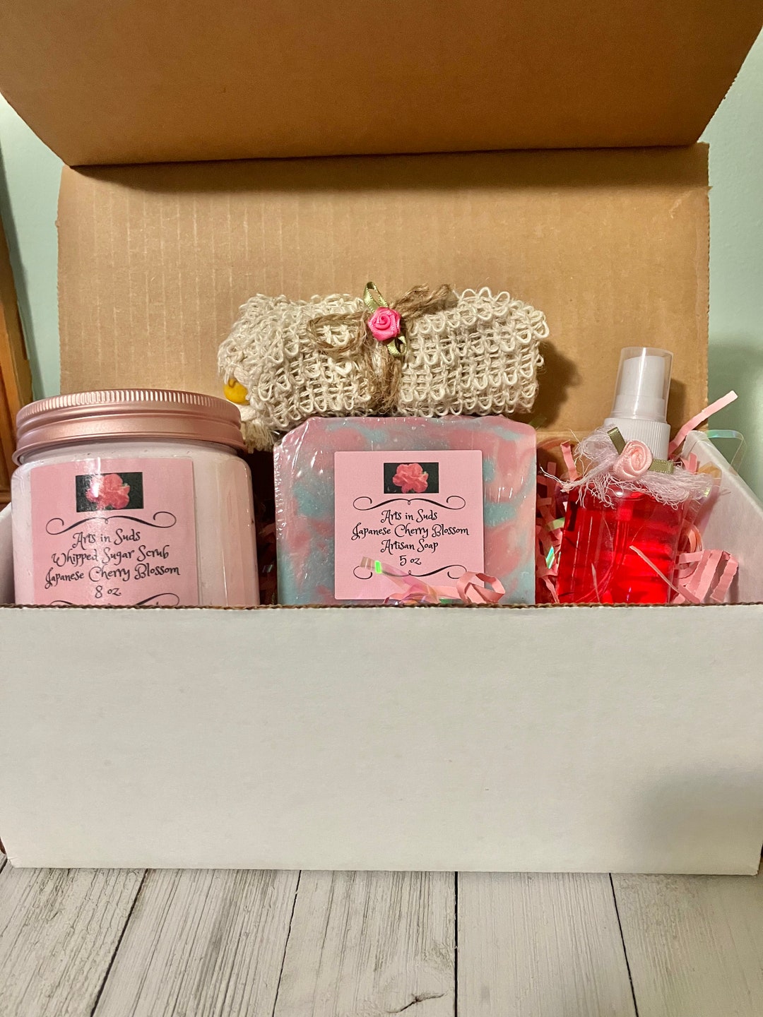 Japanese Cherry Blossom Gift Set, Gift Box, Gift Set, Soap Gift Box